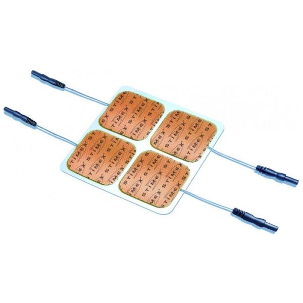 Stimex Electrode de Rechange - 4 électrodes - Taille : 50x50 mm - pour électrostimulation TENS