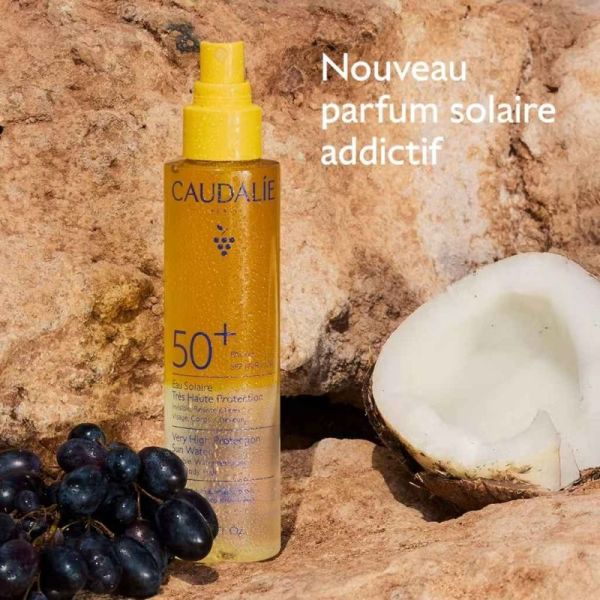 Caudalie Eau Solaire SPF50+ 150 ml - Protection invisible visage, corps et cheveux