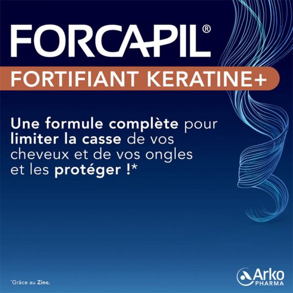 Arkopharma Forcapil Fortifiant Kératine+ 180 gélules