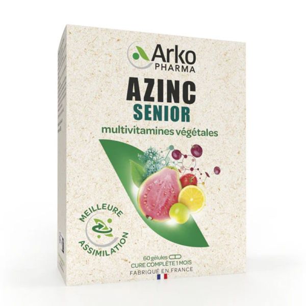 Arkopharma Azinc Naturel Sénior 60 gélules