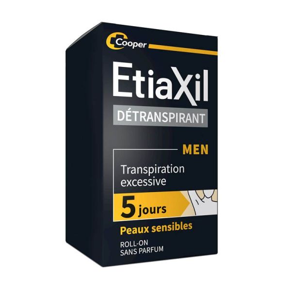Etiaxil Détranspirant Men Peaux Sensibles Roll-on - 15ml