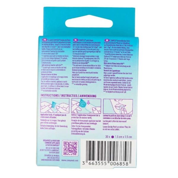 Compeed Patch Bouton de Fièvre 30 patchs - Cicatrisation rapide et discrète