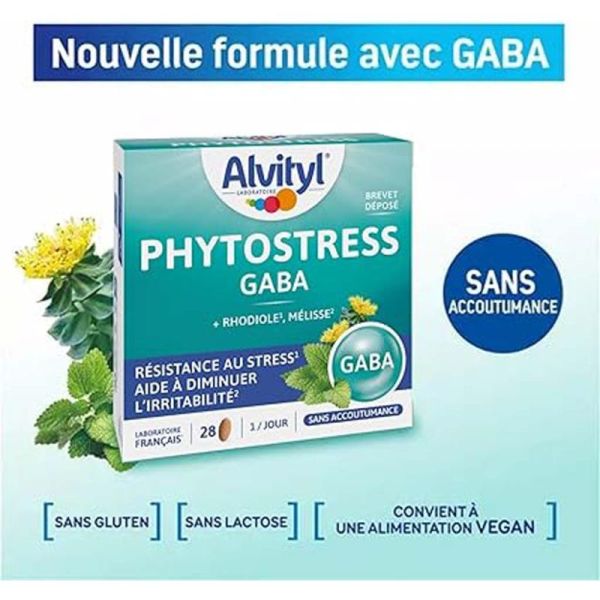 Alvityl Phytostress GABA - Stress Irritabilité - 28 comprimés
