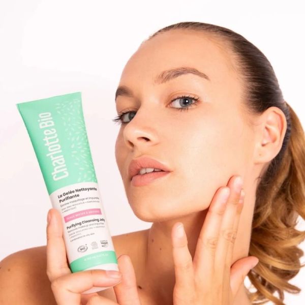 Charlotte Bio Gelée Nettoyante Purifiante 150 ml - Nettoie et régule les peaux mixtes à grasses