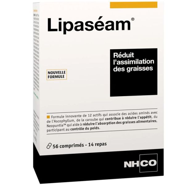 NHCO Lipaséam - 56 comprimés - Contrôle des lipides et gestion de l’appétit