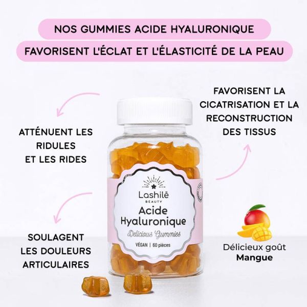 Lashilé Beauty Acide Hyaluronique - 60 gommes