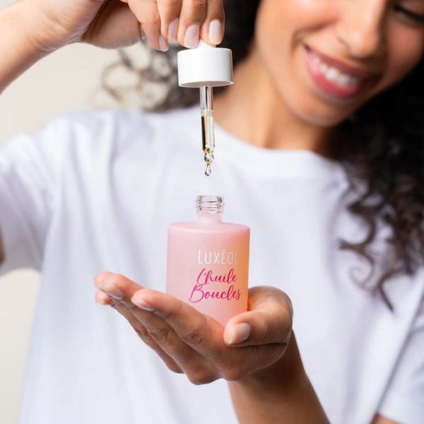 Luxéol Huile Boucles Flacon 50 ml - Nourrit intensément, fait briller et sublime les boucles