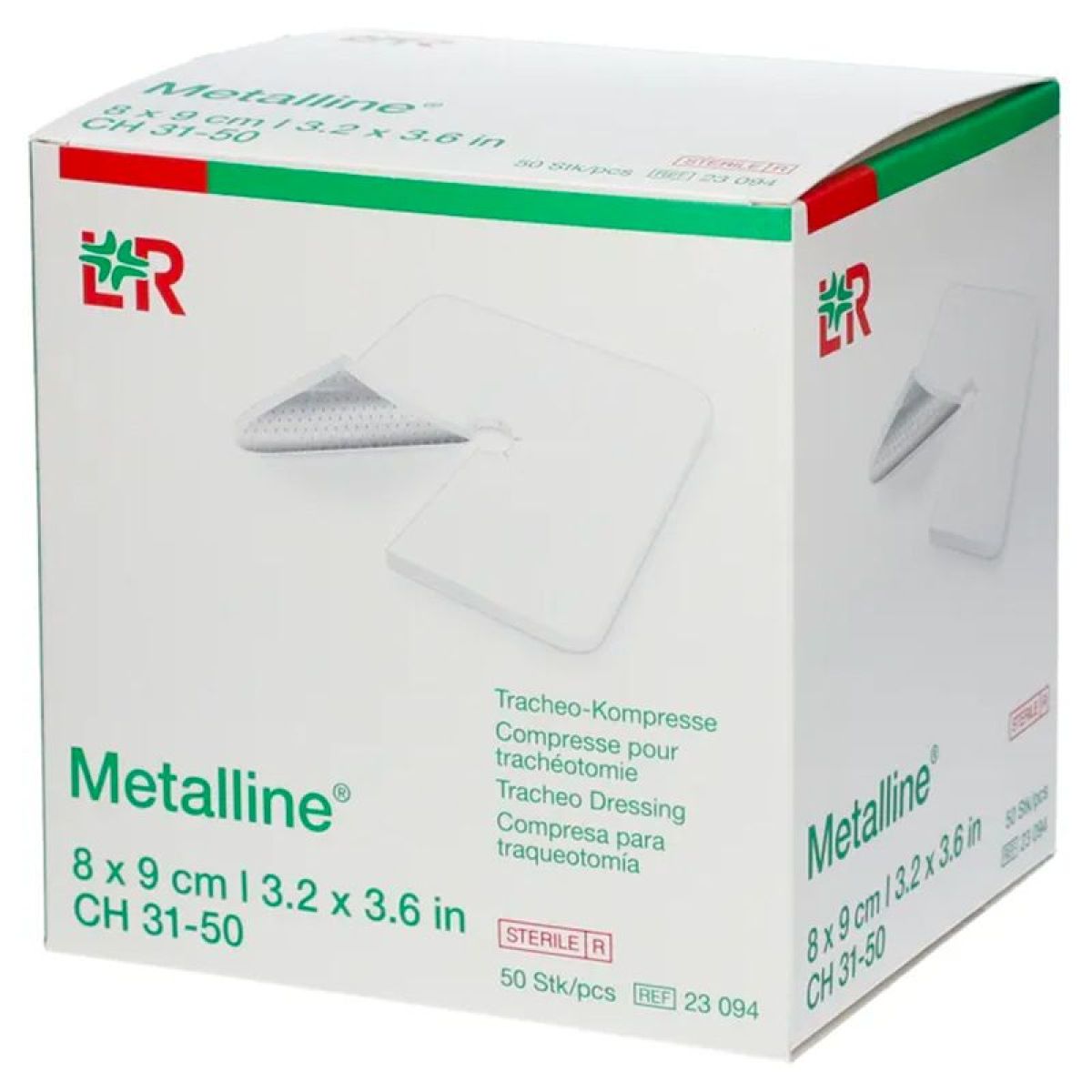 Lohman & Rauscher Metalline Tracheo - 50 compresses - 8 x 9cm ...
