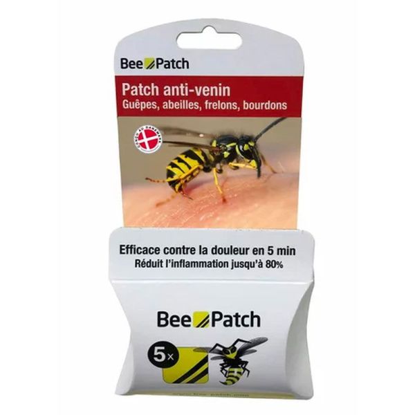 Bee Patch Patch Anti-Venin - Soulage Rapidement les Piqûres d'Insectes - 5 patchs