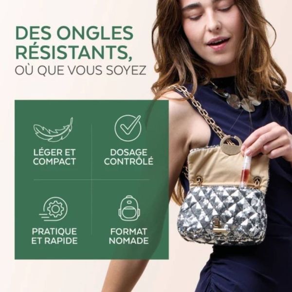 Poderm Stylo Durcisseur Ongles Cassants, Striés 2 ml - Fortifie et lisse l'ongle