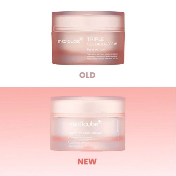 Medicube Triple Collagen Cream 4.0 50ml - Crème visage anti-âge globale, raffermissante et anti-taches