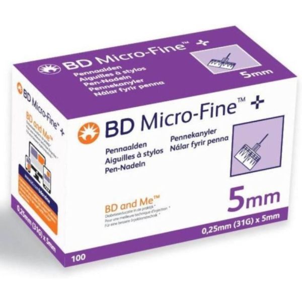 Bayer BD Micro-Fine Ultra™ Aiguilles Stériles Stylo Injecteur 0.25 × 5 mm - Boite de 7