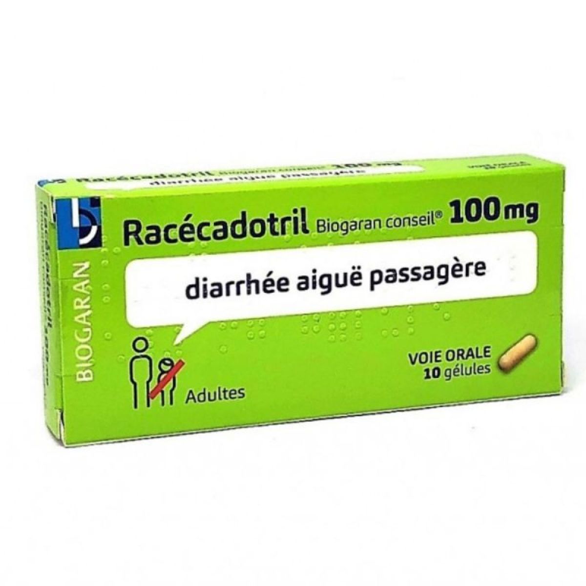 Biogaran Racécadotril 100 mg 10 gélules