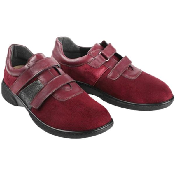 Gibaud CHUT Serifos Bordeaux - Chaussures Confort Femme Pieds Déformés