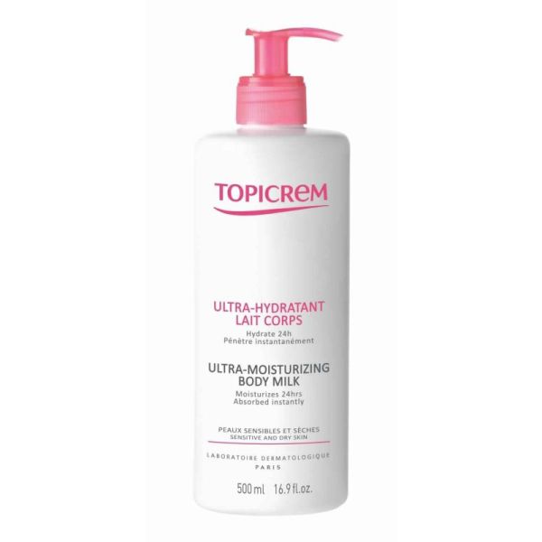 Topicrem lait corps ultra hydratant 500 ml