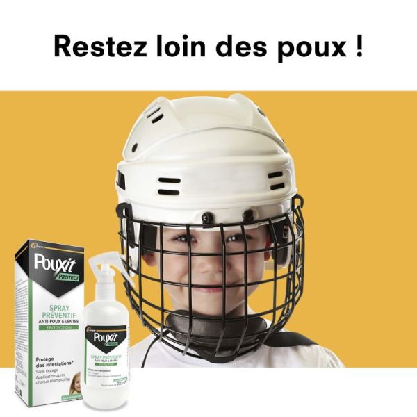 Pouxit Protect Spray - 200ml - Préventif anti-poux et lentes, sans rincage