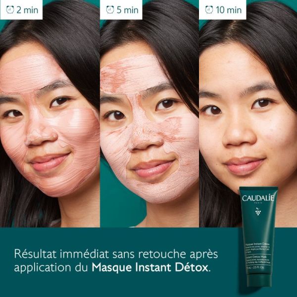 Caudalie Masque Instant Détox Tous Types de Peaux - 75ml