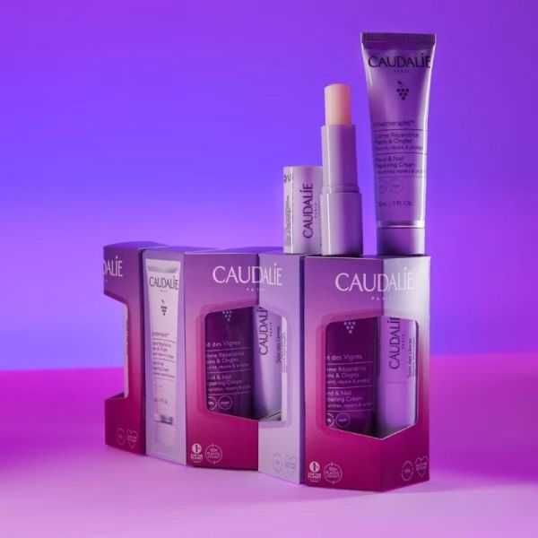Caudalie Thé des Vignes Duo Gourmand Mains & Lèvres - Nourrit, parfume et hydrate mains et lèvres sèches