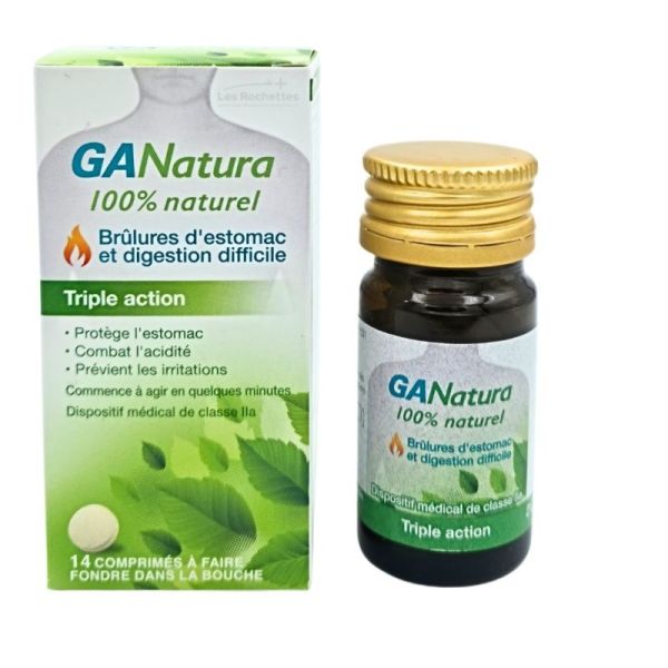GANatura - Brulures d'Estomac et Digestion Difficile - 14 comprimés