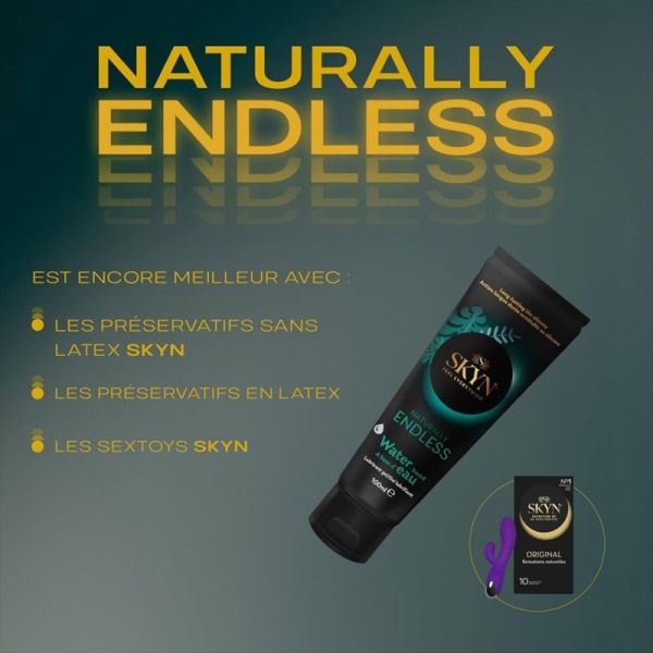 Skyn Naturally Endless Lubrifiant à Base d'Eau 200 ml – Gel intime longue durée grand format économique