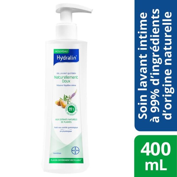 Hydralin Gel Lavant Intime Quotidien Naturellement Doux - 400ml