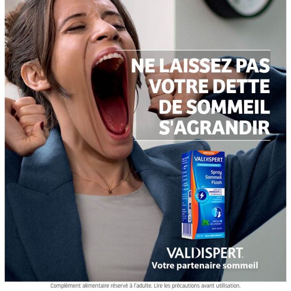 Valdispert Spray Sommeil Flash - 20ml - Endormissement rapide grâce à la mélatonine et à la mélisse