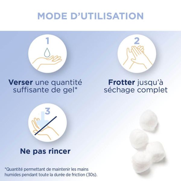 Baccide Gel Hydroalcoolique Mains Fleur de Coton - 300ml - Hygiène efficace et parfum délicat