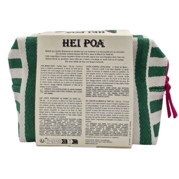 HEI POA Trousse Découverte 50 ans Maeva Kit de 4 produits - L'essentiel de l'hydratation au monoï de tahiti