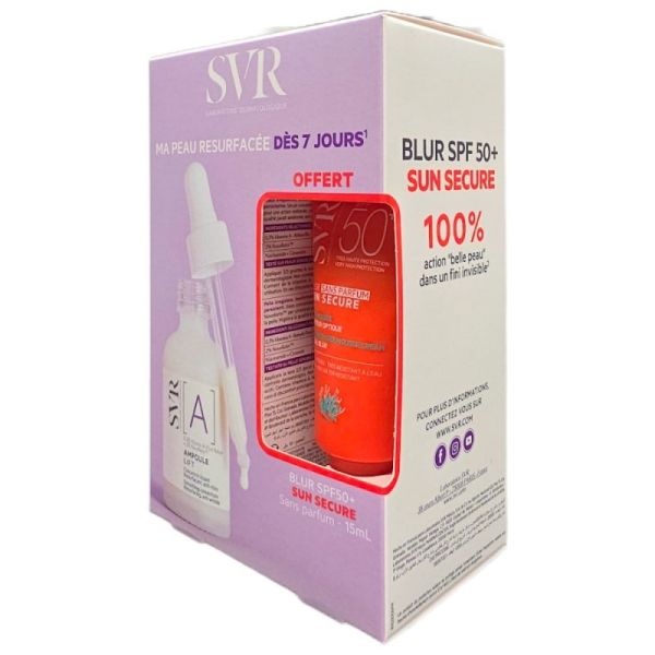 SVR [A] Ampoule Lift 30 ml + Sun Secure Blur SPF 50+ OFFERT