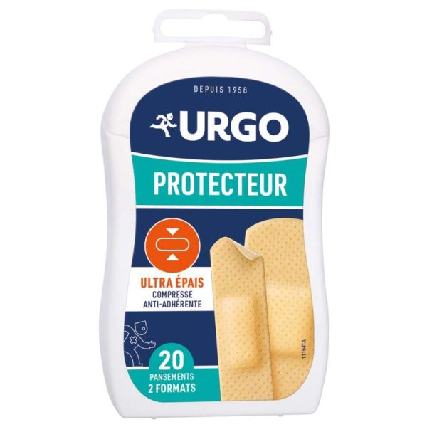Urgo Ultra-Protecteur Pansements Mousse - 20 Pansements - 2 Formats - Protection Contre les Chocs