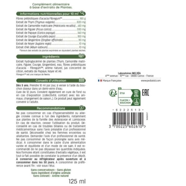 Pédiakid Phytovermil 125 ml – Protection et équilibre de la sphère intestinale