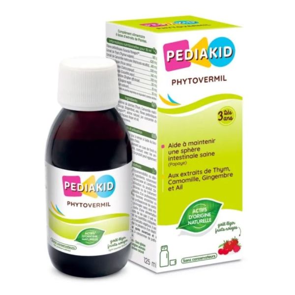 Pédiakid Phytovermil 125 ml – Protection et équilibre de la sphère intestinale