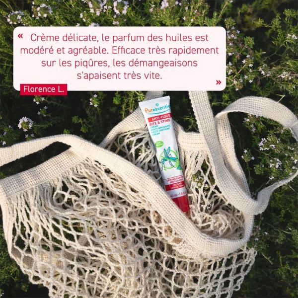 Puressentiel Anti-Pique Crème Multi-Apaisante Bio 40 ml – Soin calmant réparateur effet frais