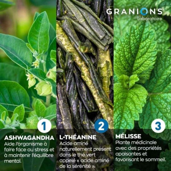 Granions Complexe Cortisol Balance 60 comprimés - Réponse globale au stress chronique