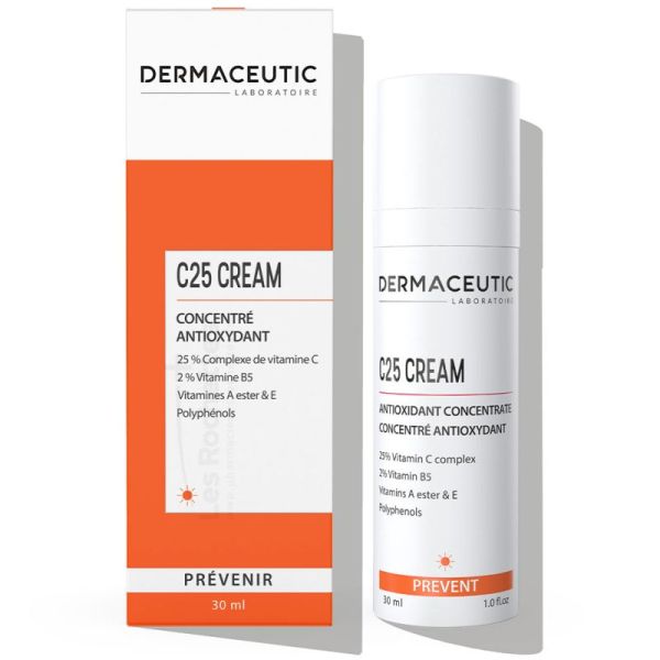 Dermaceutic C25 Cream Concentre Antioxydant - 30 ml - Vitamine C - Vegan