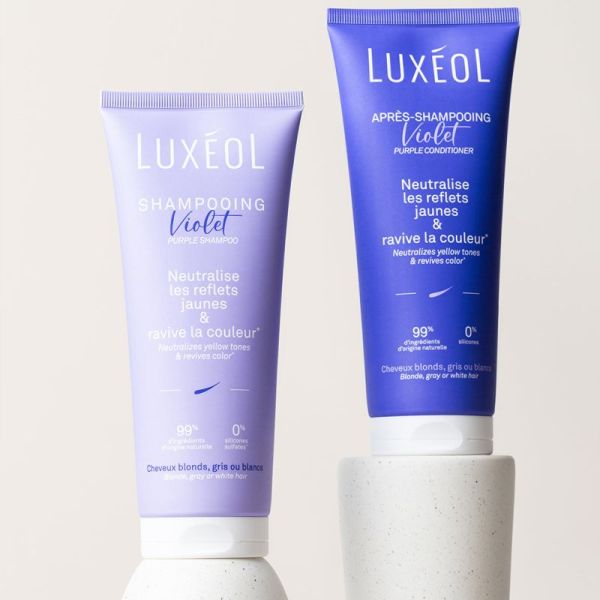 Luxéol Shampooing Violet 200ml – Éclat et neutralisation des reflets