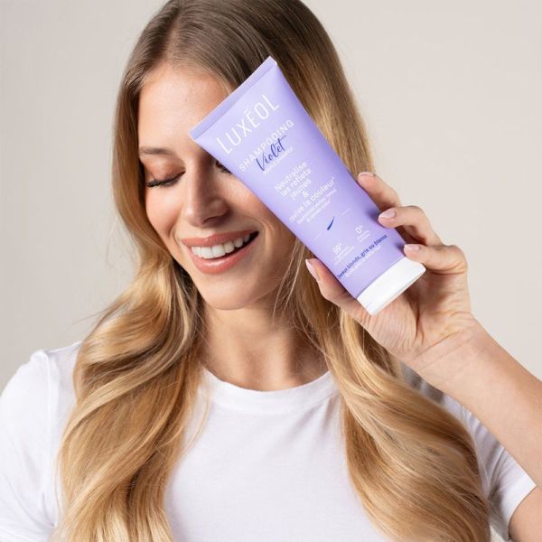 Luxéol Shampooing Violet 200ml – Éclat et neutralisation des reflets