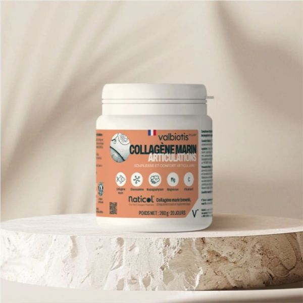 Valbiotis Plus® Collagène Marin Articulations Souplesse & Confort Goût Pêche - 260g