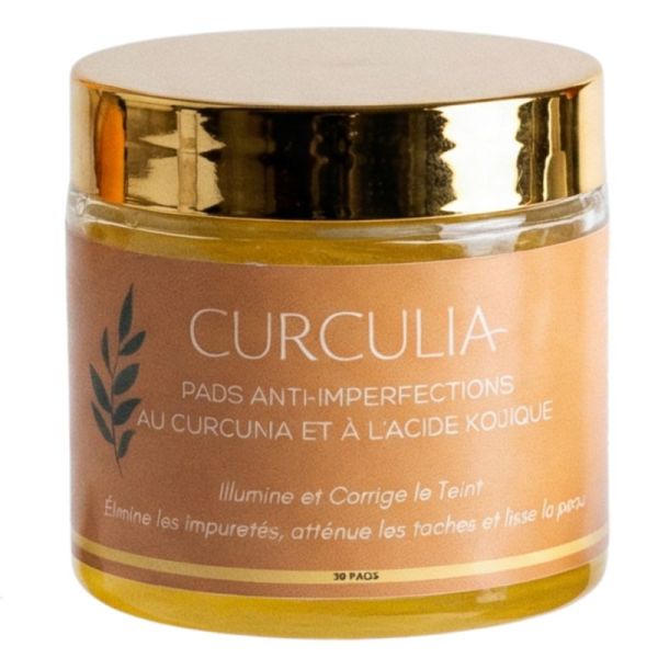 Curculia Pads Nettoyants Au Curcuma 3 En 1 30 Pads – Pureté et éclat