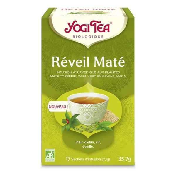 Yogi Tea Infusion Réveil Maté Bio - 17 Sachets