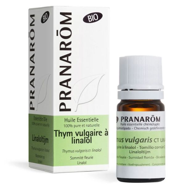 Pranarôm Huile Essentielle Thym Vulgaire à Linalol 5ml – Purifiant et douceur