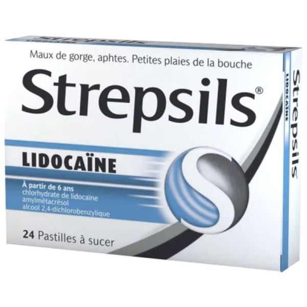 Strepsils lidocaine 24 pastilles