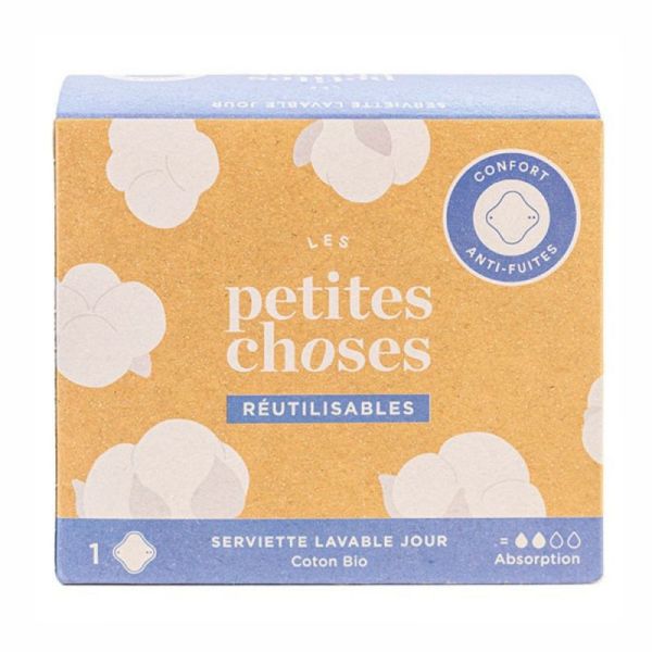 Les Petites Choses Serviette Lavable Jour Coton Bio