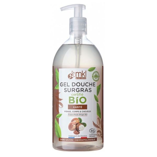 MKL Green Nature Gel Douche Surgras Karité Bio 1Litre