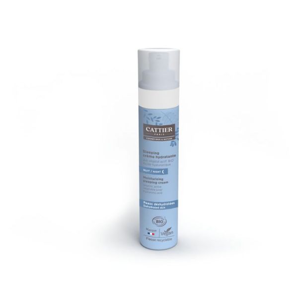 Cattier Visage Sleeping Crème de Nuit Hydratante Peaux Déshydratées Bio 50ml
