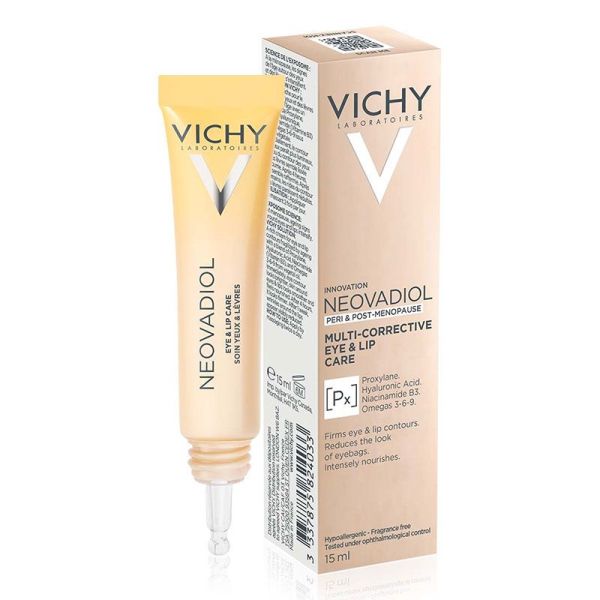 Vichy Neovadiol Soin Multi-Correcteur Yeux & Lèvres - 15 ml - Fermeté, Nutrition & Anti-Poches