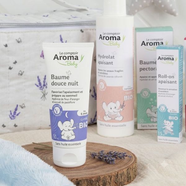 Le Comptoir Aroma Baby Baume Douce Nuit 50 ml - Apaisement et préparation au sommeil de bébé