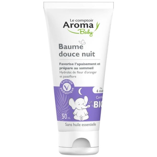 Le Comptoir Aroma Baby Baume Douce Nuit 50 ml - Apaisement et préparation au sommeil de bébé