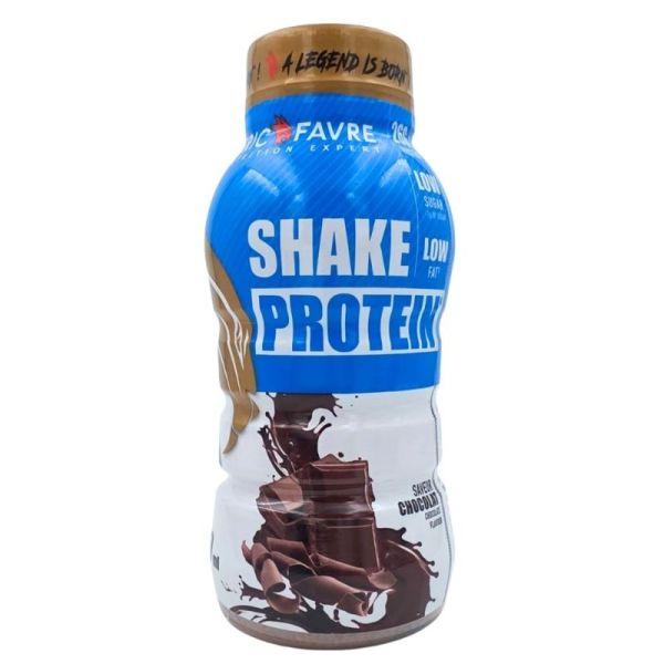 Eric Favre Shake Protein Saveur Chocolat 320 ml - Boisson hyperprotéinée pour le développement musculaire
