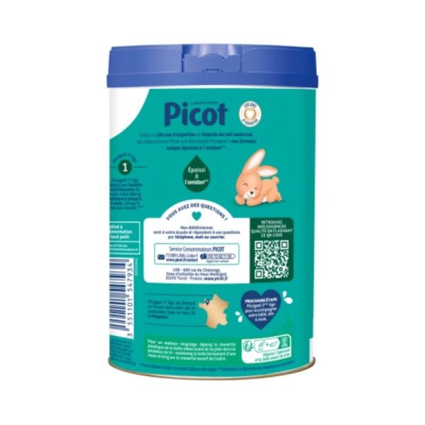 Picot Picogest 1er âge (0-6 mois) 800g - Répond aux besoins nutritionnels des nourrissons dès la naissance